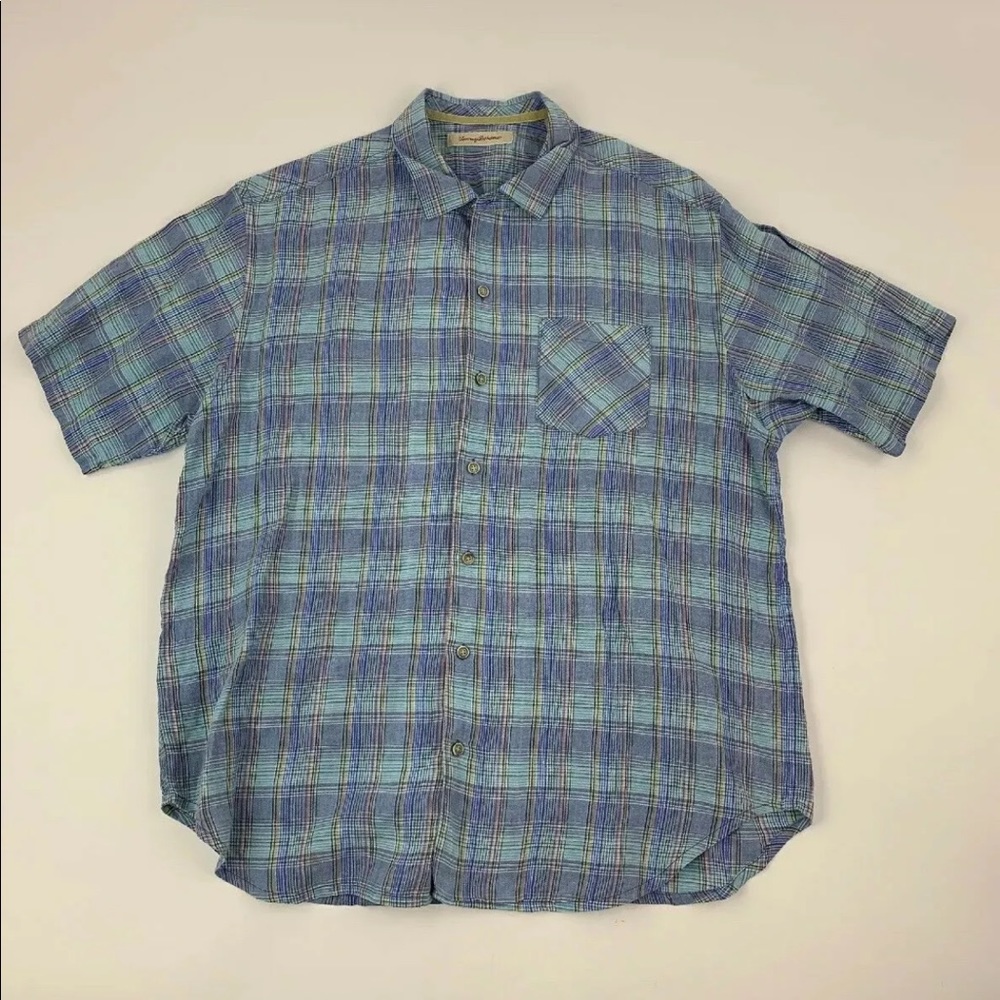 TOMMY BAHAMA Linen Button Down Dress Shirt XL